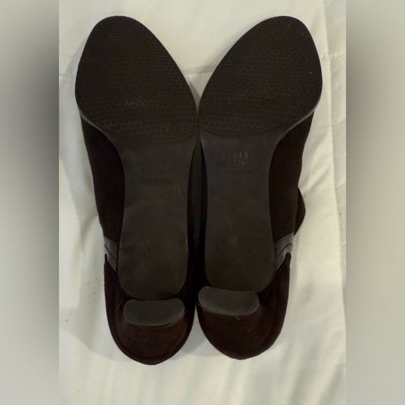**Stuart Weitzman Chocolate Brown Suede Booties – Size 10.5 (Narrow)** - Picture 5 of 6